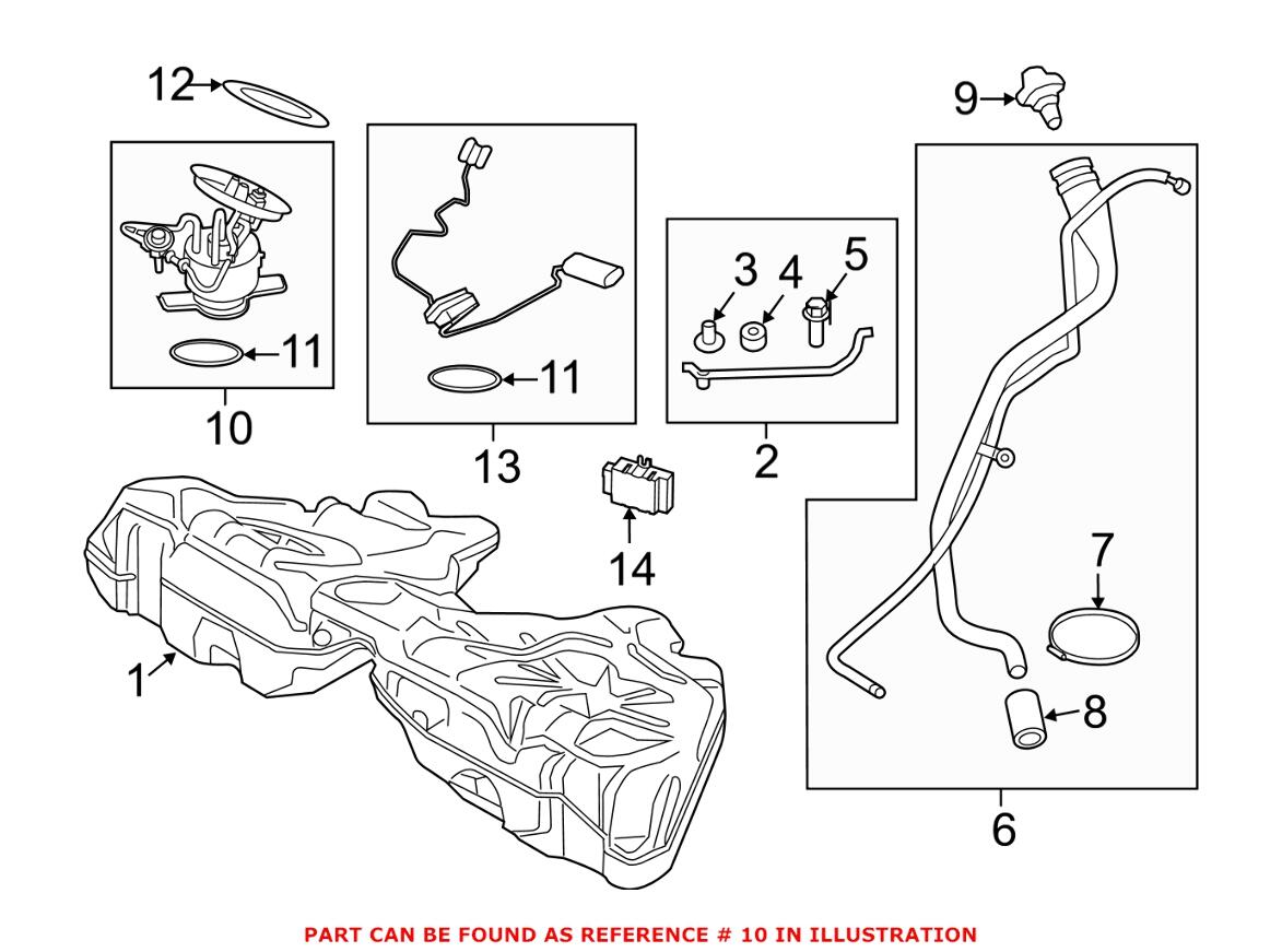 BMW Fuel Pump Assembly 16117260644